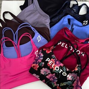 Peloton Sports Bras (8) & Athleta (1) bundle SMALL